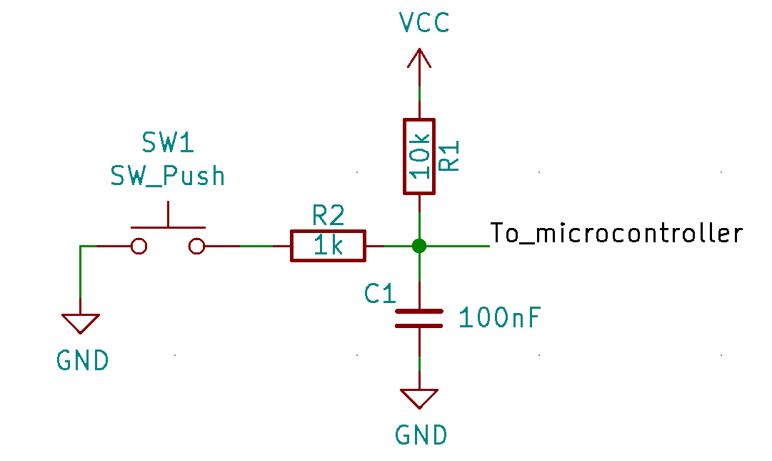 Simple button debouncing