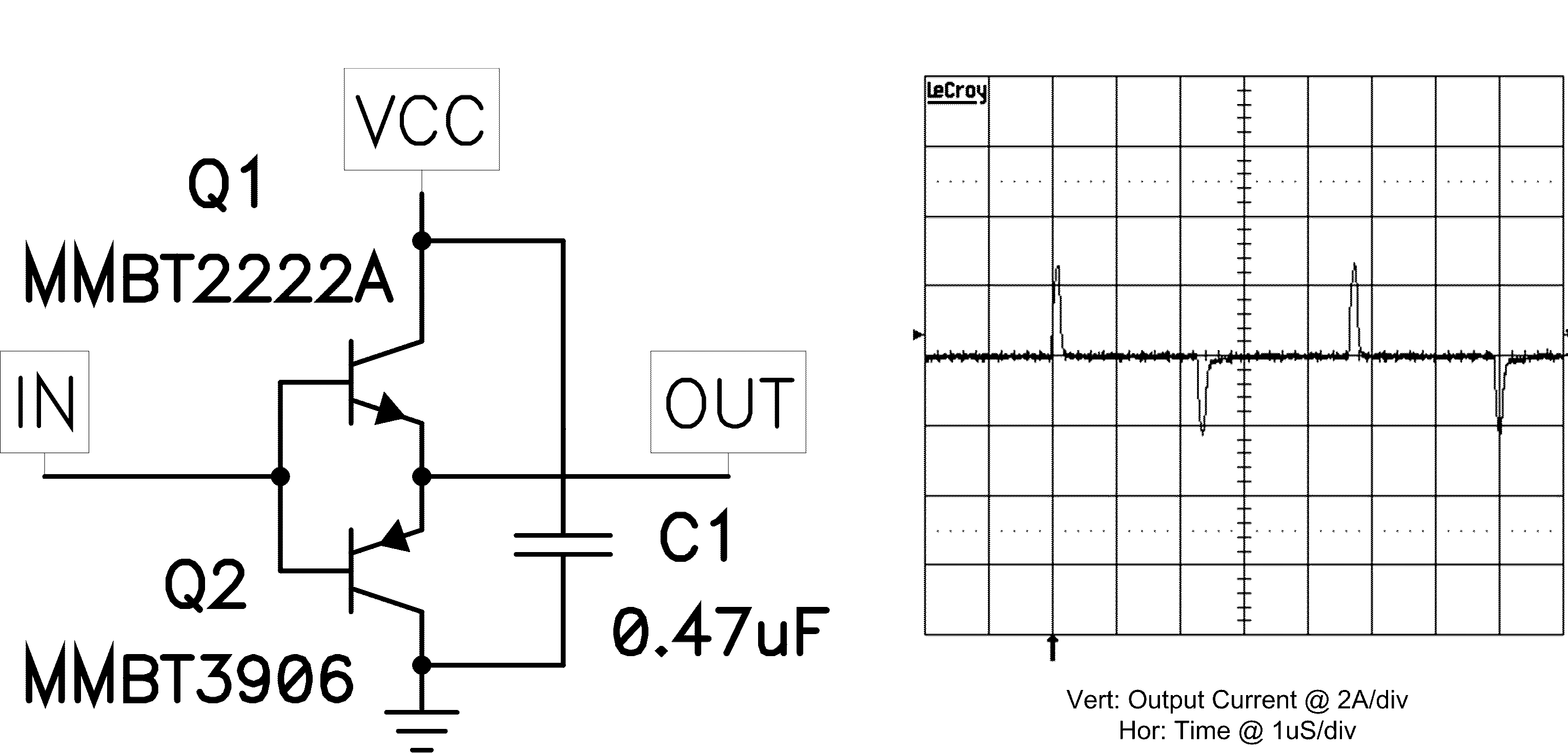 Драйвер для полевых (MOSFET) транзисторов на дискретных компонентах (BJT)